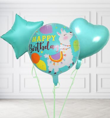 Llama Happy Birthday Balloons