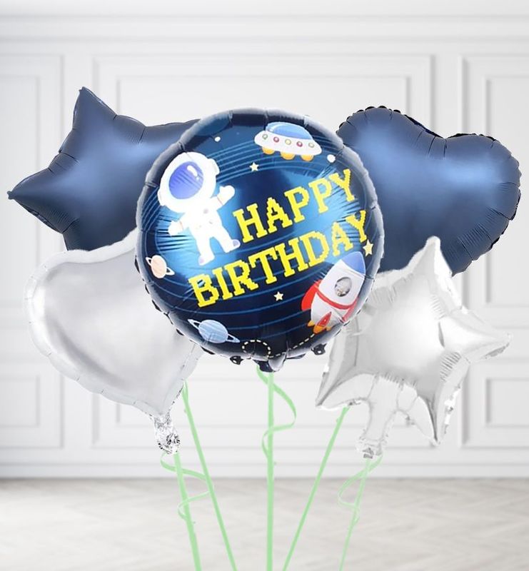 Happy Birthday Spaceman Balloons
