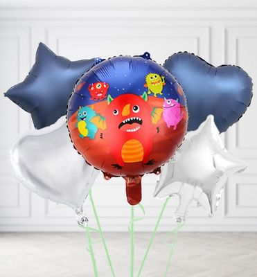 Monsters Round Balloons