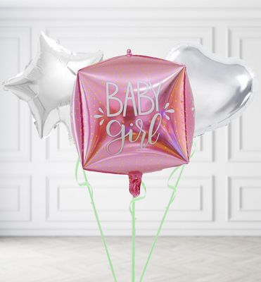 Baby Girl Cube Balloons