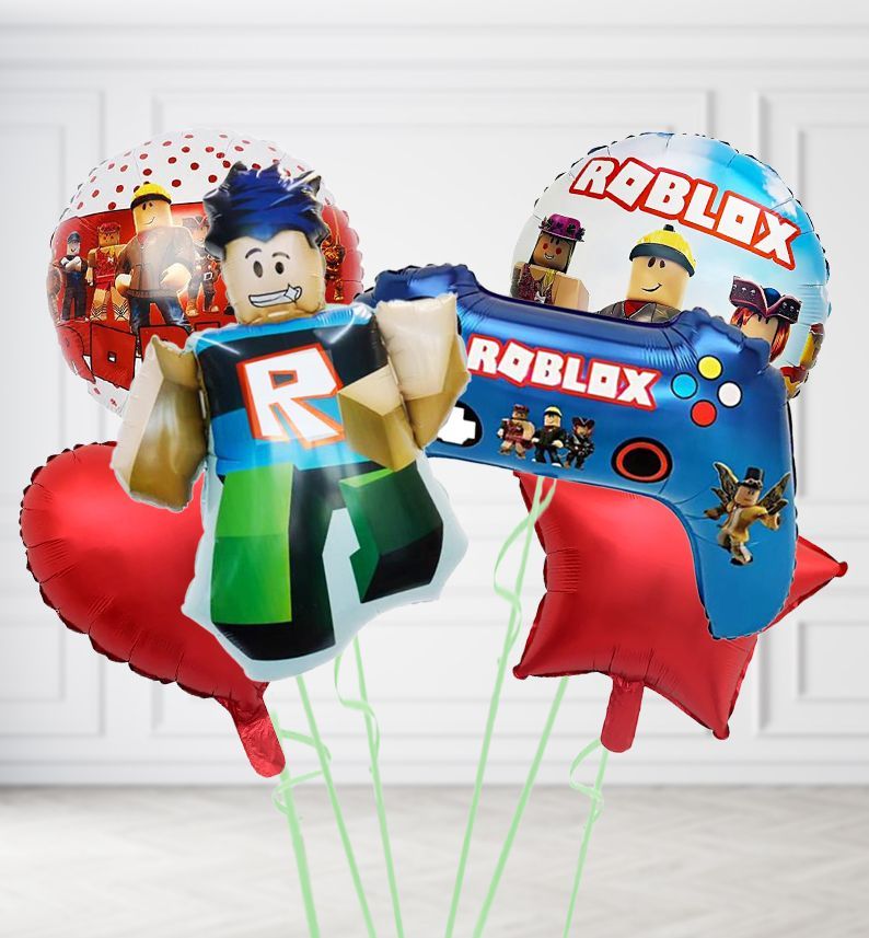 Roblox Collection Balloons, Build a Helium Filled Bunch: Roblox Balloon Collection Bunch, Colour Theme: Red