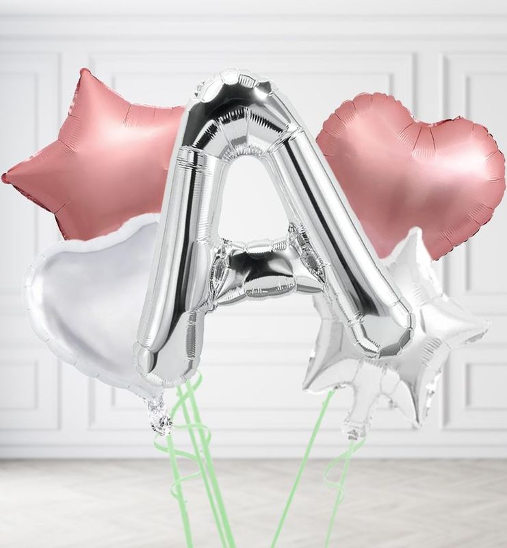 Silver Letter and Word Balloons