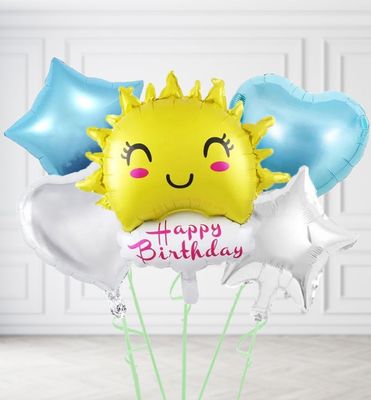 Sunshine and Rainbow Balloons