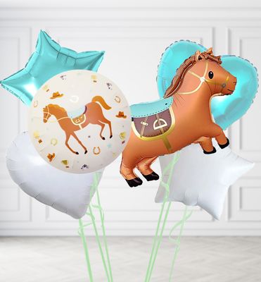 Cowgirl, Horse and Pony Balloons