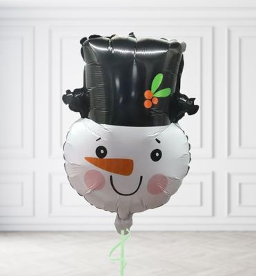 Snowman with a Hat Balloons