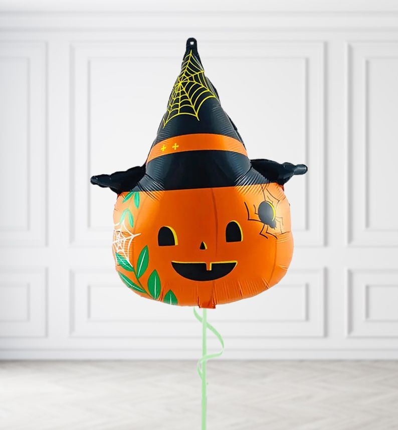 Pumpkin with a Hat Balloons, Build a Helium Filled Bunch: No Extras, Build a Bouquet: No Extras