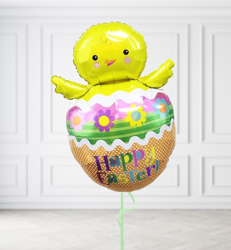 Jumbo Easter Chick in Egg Balloons, Build a Helium Filled Bunch: No Extras