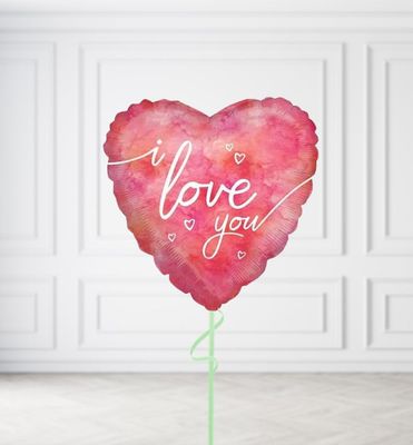 Pink I Love You Balloons