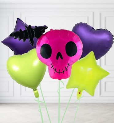 Pink Skull Balloons