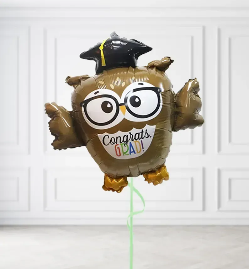 Wise Owl Graduation Balloons Wise Owl Graduation Balloons, Build a Helium Filled Bunch: No Extras, Build a Bouquet: No Extras