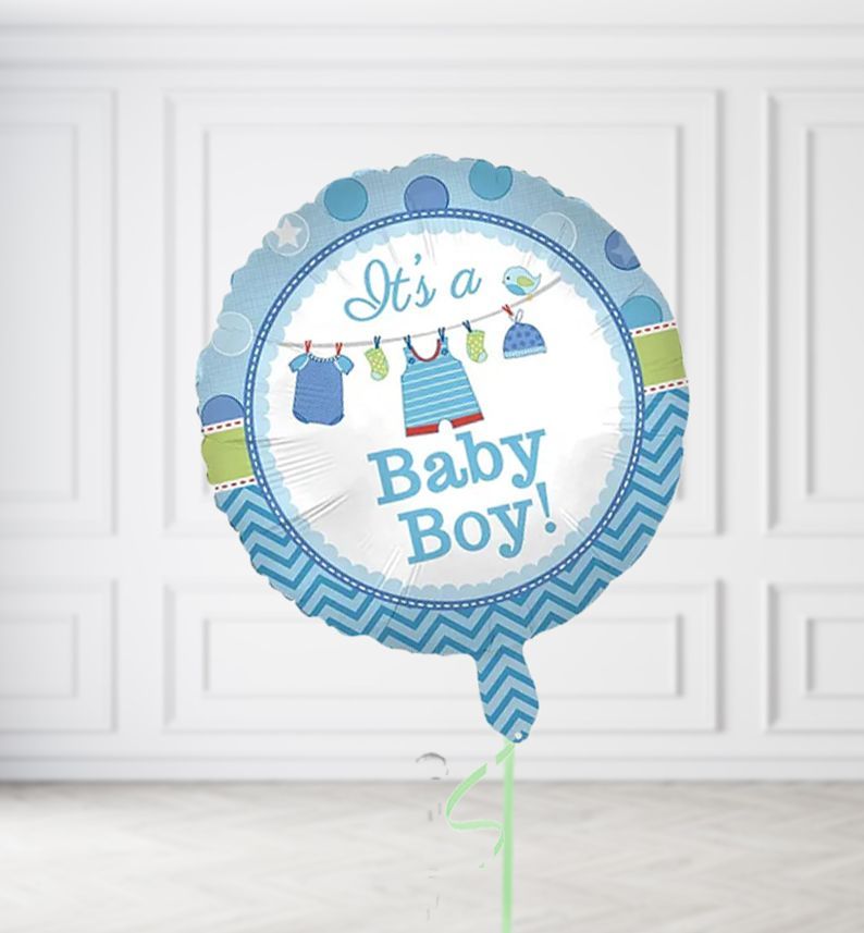 Its a Baby Boy Balloons, Build a Helium Filled Bunch: No Extras, Build a Bouquet: No Extras