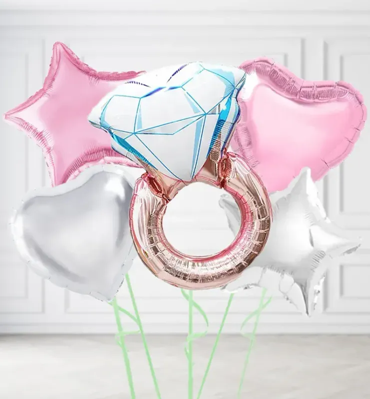 Rose Gold Ring Balloons
