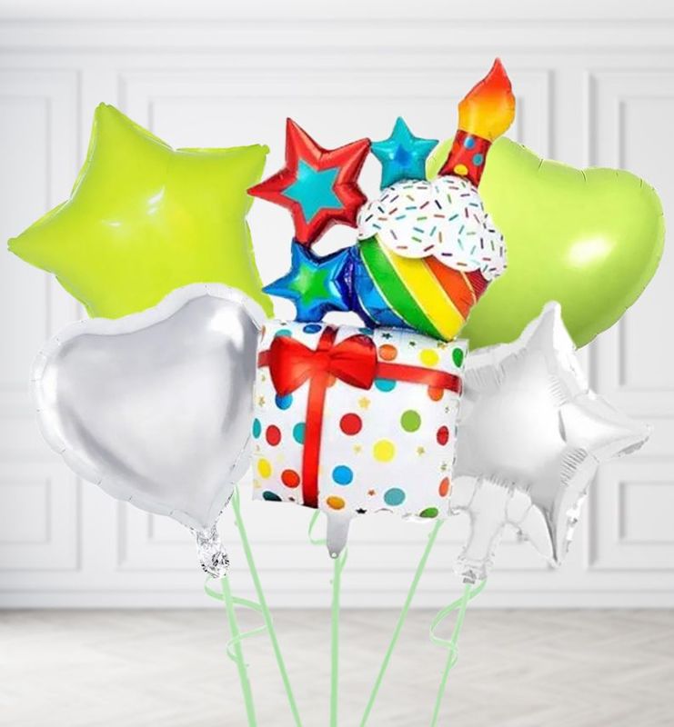 Rainbow Present Balloons Rainbow Present Balloons