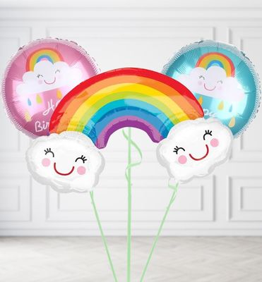 Jumbo Rainbow with Clouds Balloon Jumbo Rainbow with Clouds Balloon