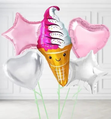 Jumbo Pink Sundae Balloons Jumbo Pink Sundae Balloons