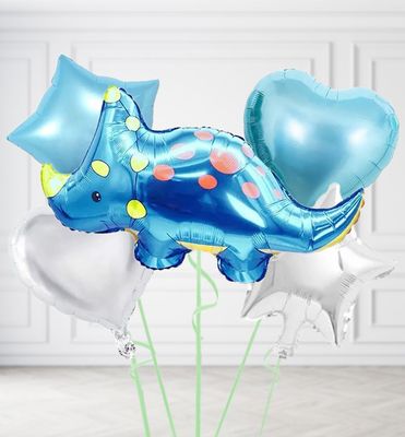 Blue Triceratops Balloons