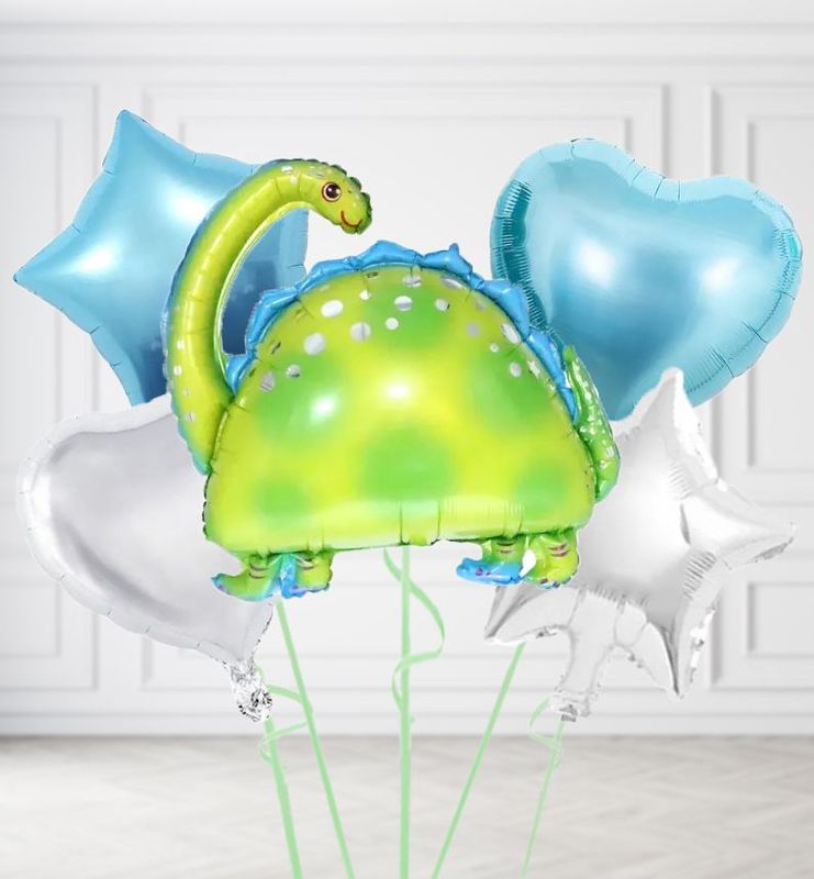 Green Brontosaurus Balloons