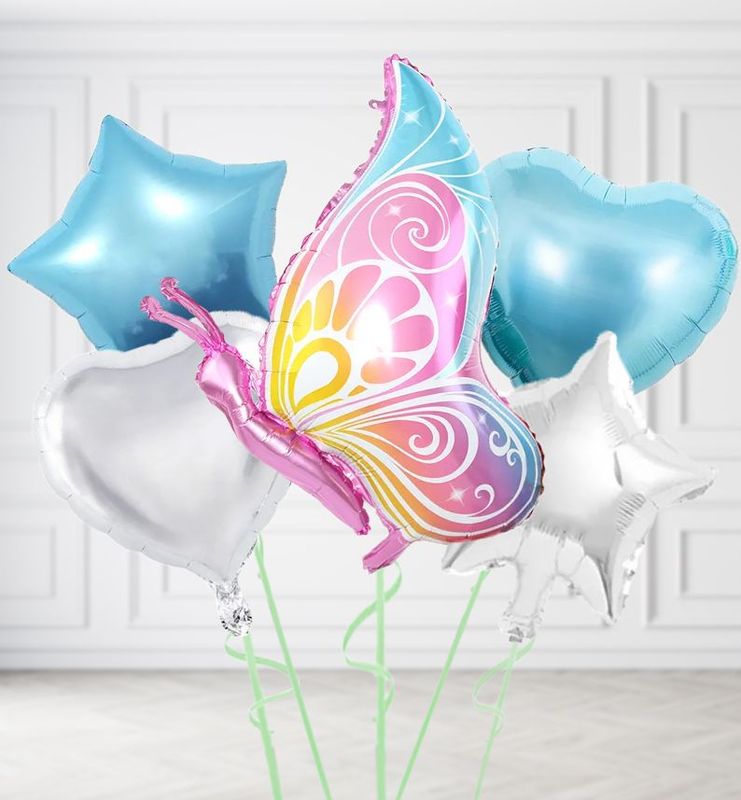 Pink Butterfly Balloons