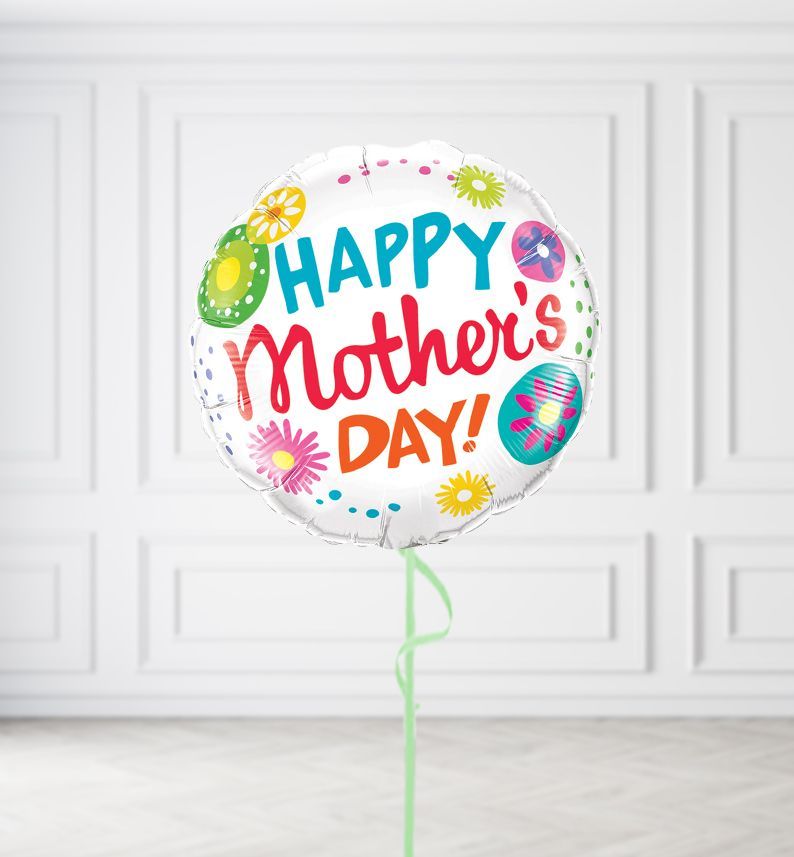 Bright Happy Mothers Day Balloons Bright Happy Mothers Day Balloons, Build a Helium Filled Bunch: No Extras, Build a Bouquet: No Extras