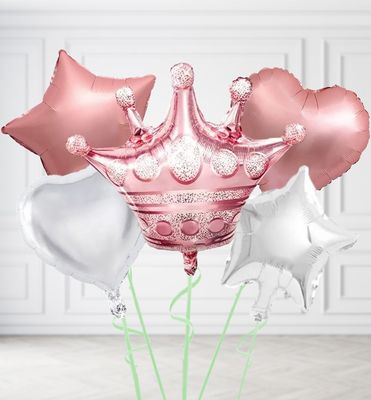 Rose Gold Crown Balloons
