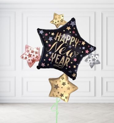 New Year 5 Stars Balloons