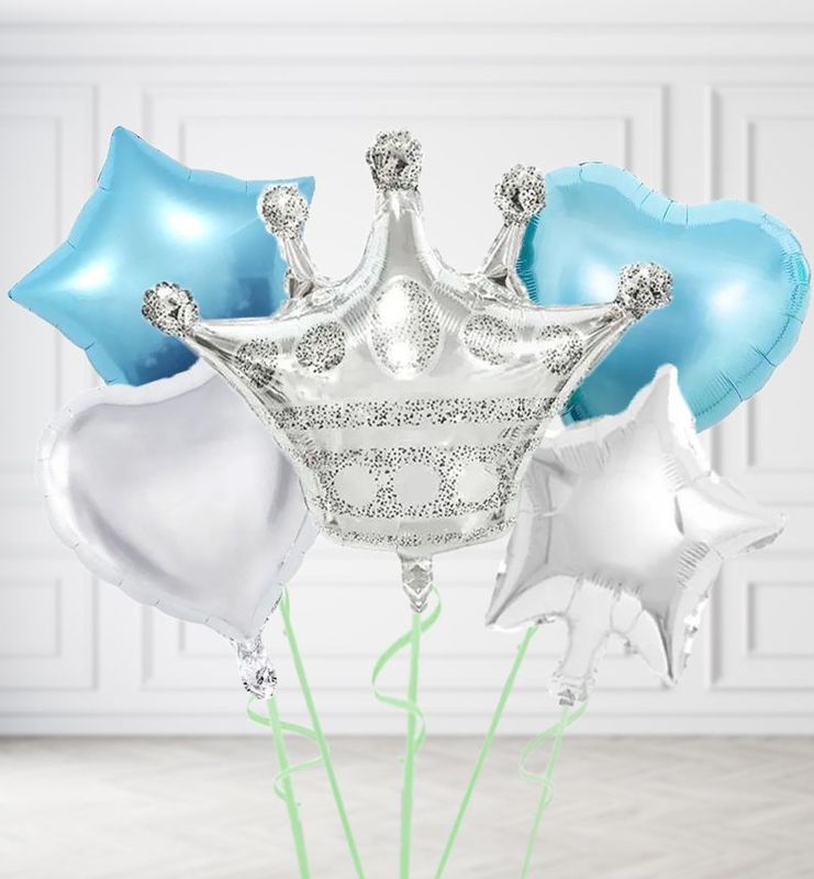 Silver Crown Balloons