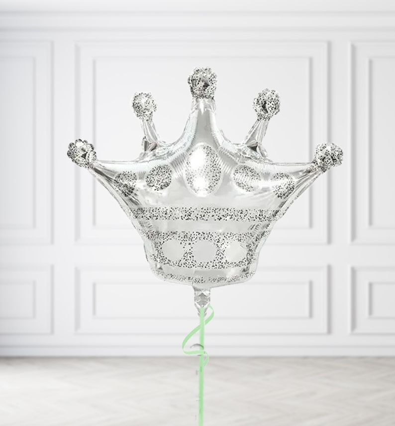 Silver Crown Balloons, Build a Helium Filled Bunch: No Extras, Build a Bouquet: No Extras