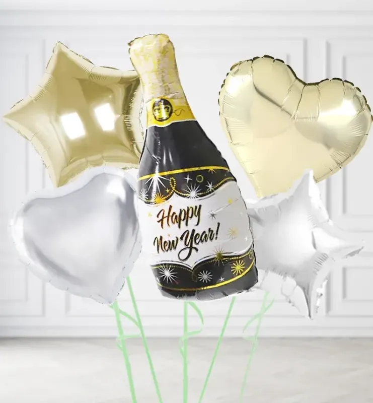 Happy New Year Bottle Balloons