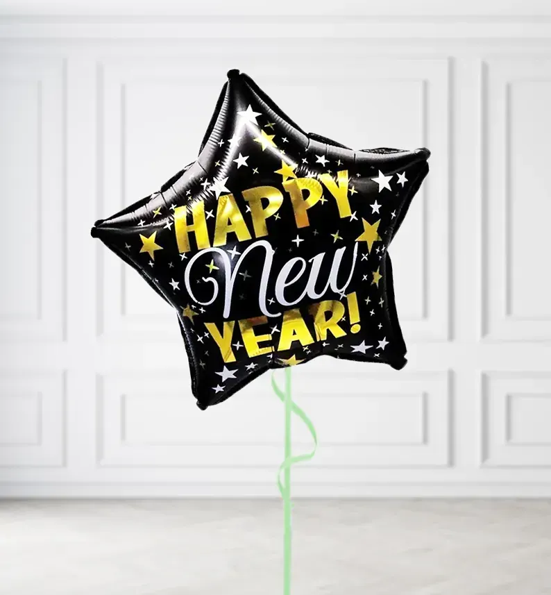 New Year Single Star Balloons New Year Single Star Balloons, Build a Helium Filled Bunch: No Extras