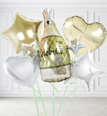 Celebrate Champagne Bottle Balloons