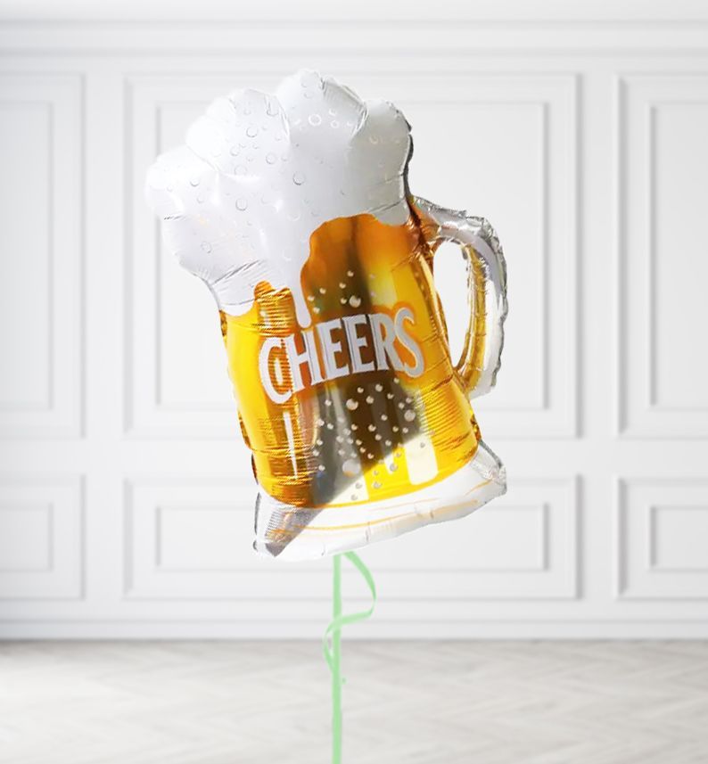 Cheers Beer Mug Balloons, Build a Helium Filled Bunch: No Extras, Build a Bouquet: No Extras