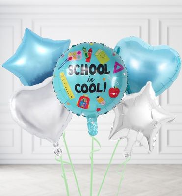 Teal Cool School Balloons