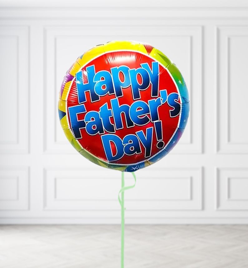 Colourful Fathers Day Balloons, Build a Helium Filled Bunch: No Extras, Build a Bouquet: No Extras