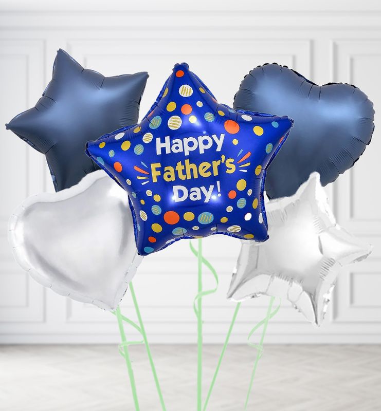 Happy Fathers Day Star Balloons