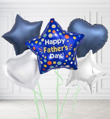 Happy Fathers Day Star Balloons