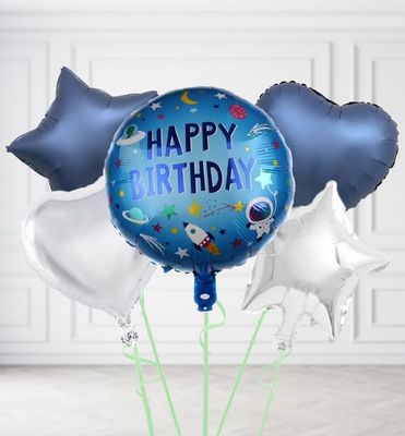 Happy Birthday Rocket Balloons