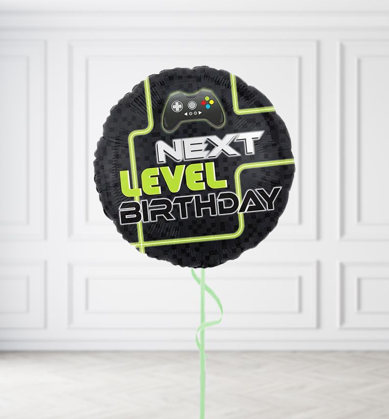 Gamer Next Level Balloons, Build a Helium Filled Bunch: No Extras, Supersize Bunch: No Extras