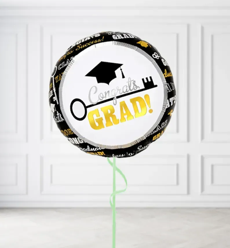 Congrats Grad Balloons, Build a Helium Filled Bunch: No Extras, Build a Bouquet: No Extras