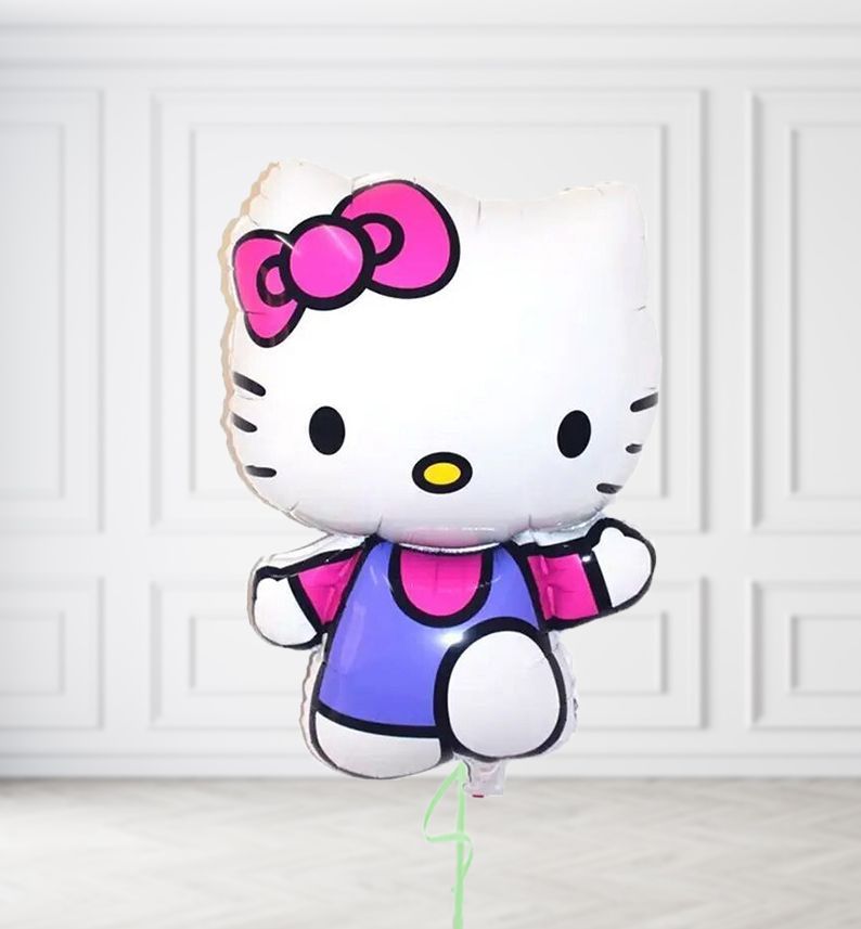 Purple Hello Kitty Balloons, Build a Helium Filled Bunch: No Extras, Build a Bouquet: No Extras