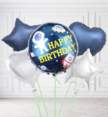 Happy Birthday Spaceman Balloons
