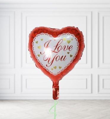 Red I Love You Heart Balloons