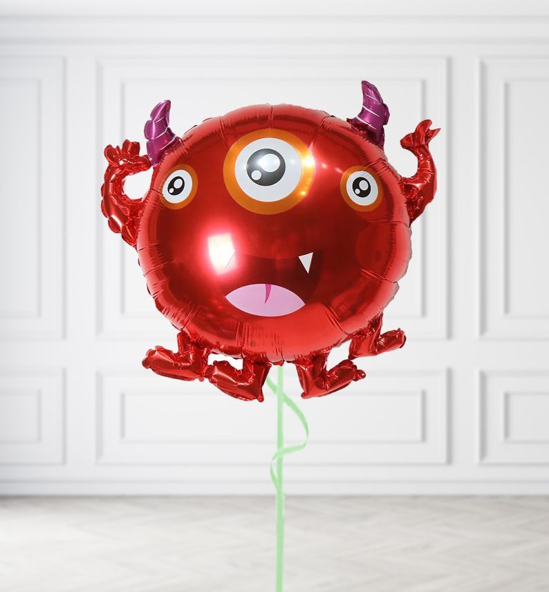 Red Round Alien Balloons Red Round Alien Balloons, Build a Bunch: No Extras, Build a Bouquet: No Extras