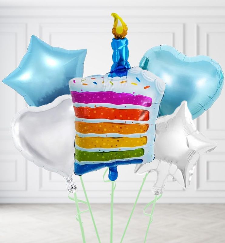 Rainbow Cake Slice Balloons Rainbow Cake Slice Balloons