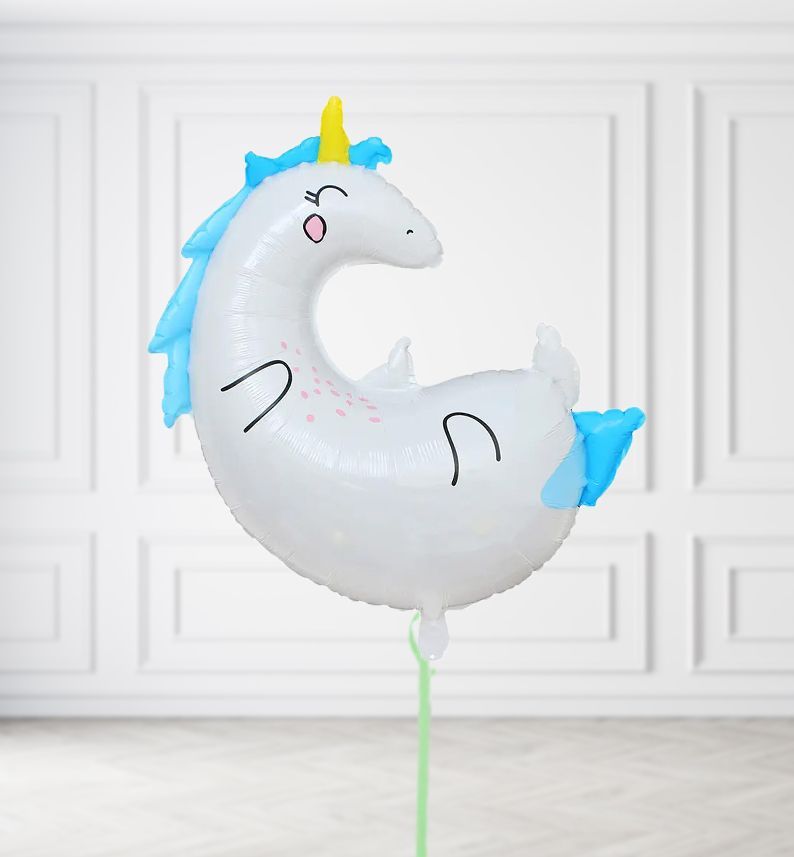 Cloud 9 Unicorn Balloons, Build a Helium Filled Bunch: No Extras, Build a Bouquet: No Extras