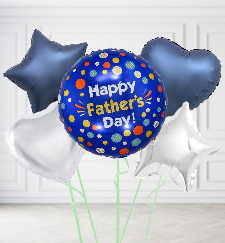 Happy Fathers Day Round Balloons