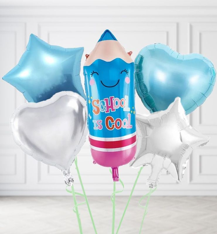 Blue Pencil Balloons