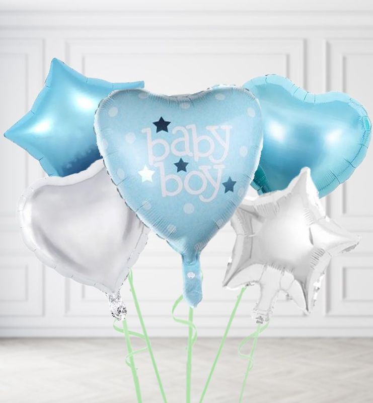 Mid Blue Baby Boy Balloons