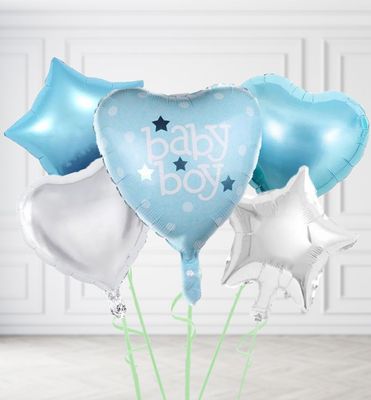 Mid Blue Baby Boy Balloons