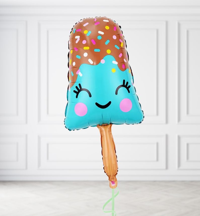 Teal Ice Lolly Balloons, Build a Helium Filled Bunch: No Extras, Build a Bouquet: No Extras