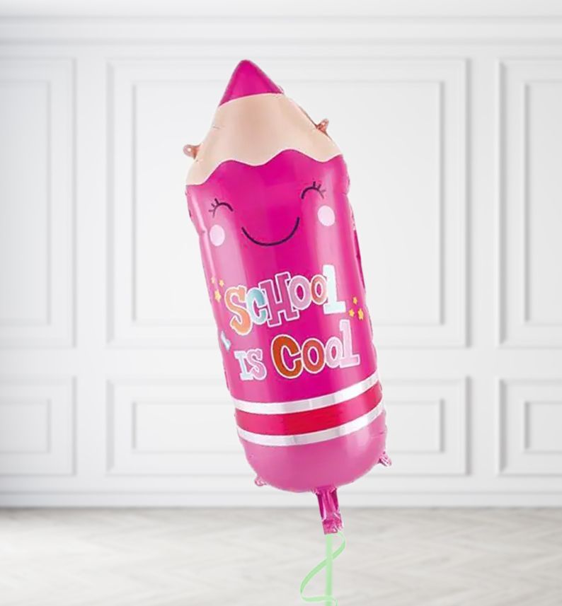 Pink Pencil Balloons, Build a Helium Filled Bunch: No Extras, Build a Bouquet: No Extras